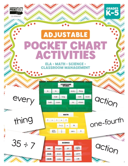 Adjustable Pocket Chart Activities, PDF eBook