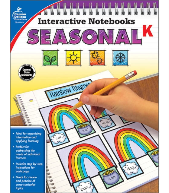 Interactive Notebooks Seasonal, Grade K, PDF eBook