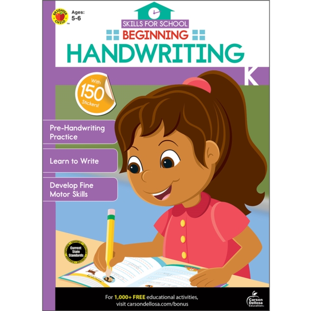 Beginning Handwriting, Grades K - 1, PDF eBook