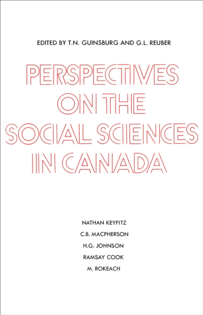 Perspectives on the Social Sciences in Canada, EPUB eBook