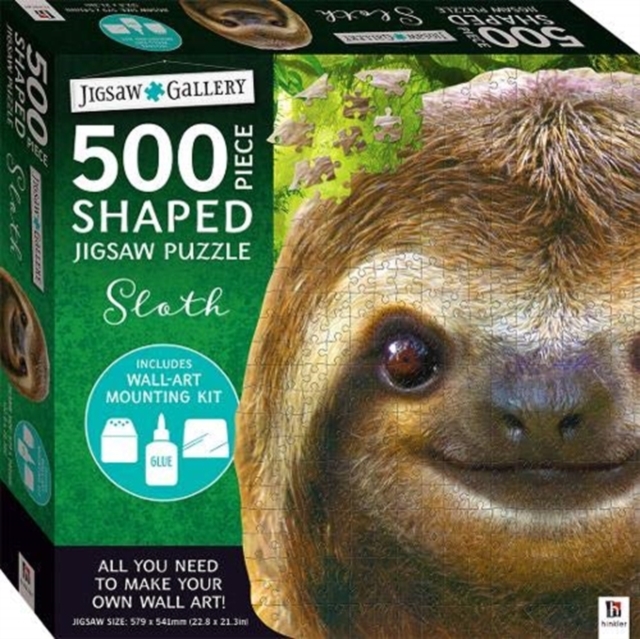 Jigsaw Gallery 500-piece Shaped Jigsaw: Sloth, Jigsaw Book