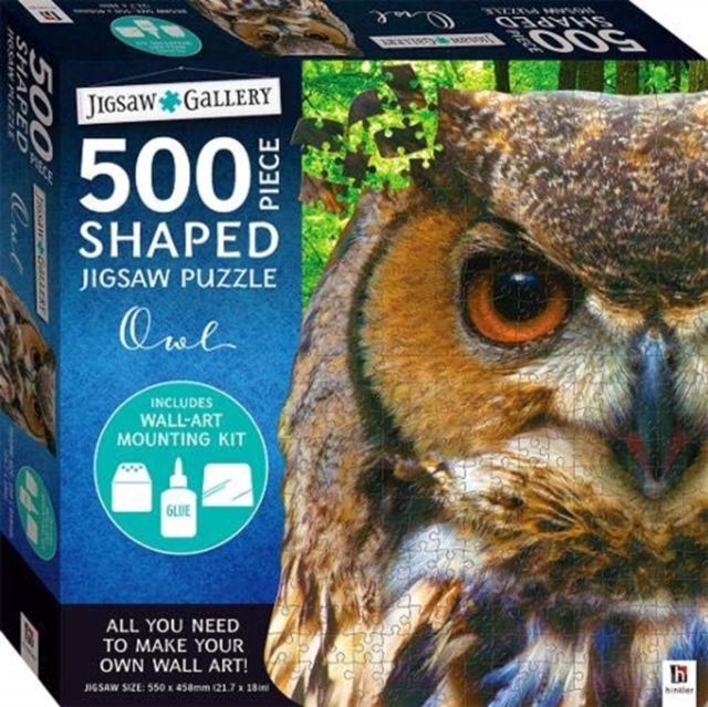 Jigsaw Gallery 500-piece Shaped Jigsaw: Owl, Jigsaw Book