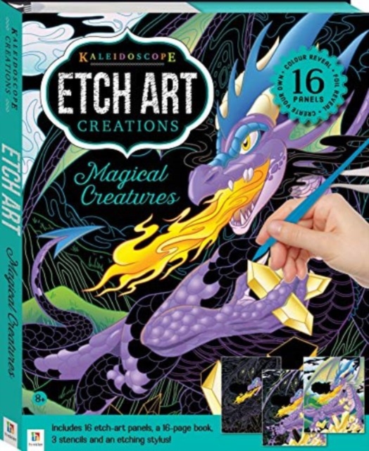Kaleidoscope Etch Art Creations: Magical Creatures, Kit Book