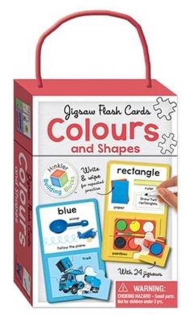 Colours & Shapes Building Blocks Jigsaw Flash Cards (UK Eng), Book Book