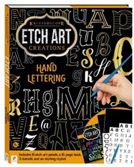 Kaleidoscope Etch Art Creations: Hand Lettering, Kit Book