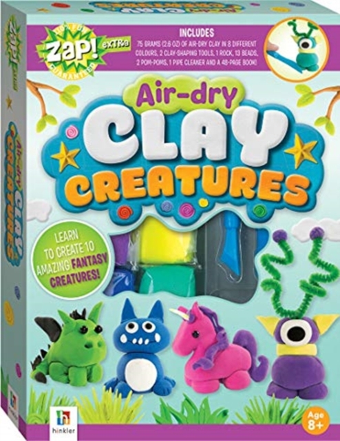 Zap! Extra Air-dry Clay Creatures, Kit Book