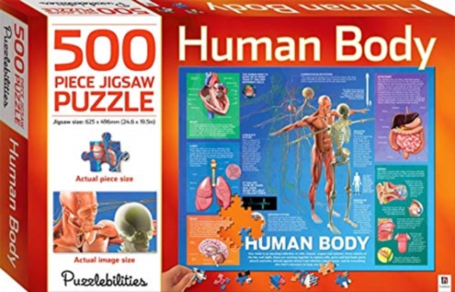 Puzzlebilities Human Body 500 Piece Jigsaw Puzzle, Jigsaw Book