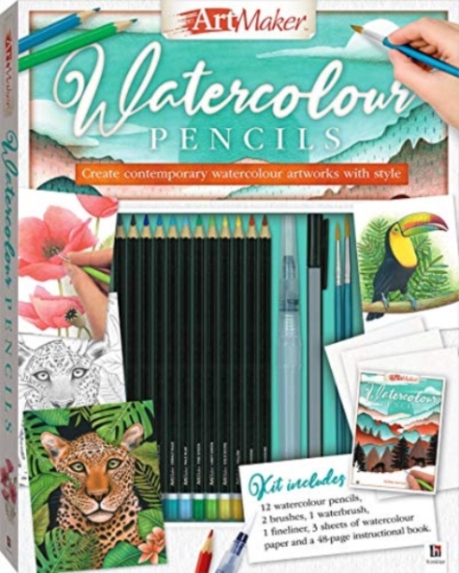 Art Maker Watercolour Pencils, Kit Book