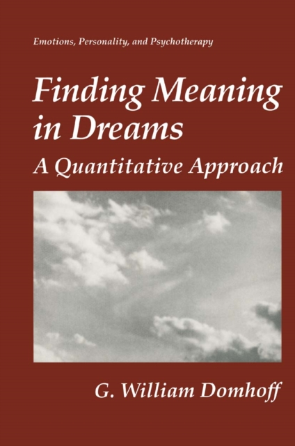 Finding Meaning in Dreams : A Quantitative Approach, PDF eBook