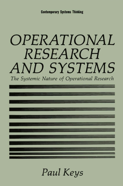Operational Research and Systems : The Systemic Nature of Operational Research, PDF eBook