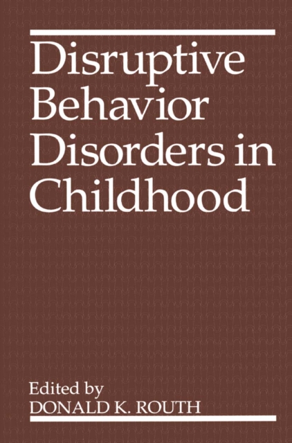 Disruptive Behavior Disorders in Childhood, PDF eBook