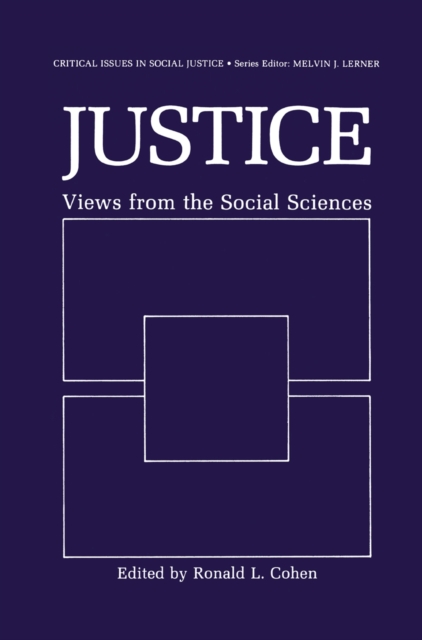 Justice : Views from the Social Sciences, PDF eBook