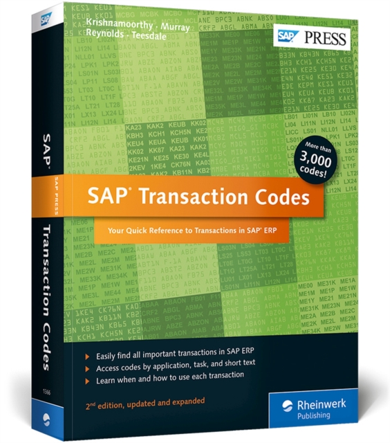 SAP Transaction Codes : Your Quick Reference to Transactions in SAP ERP, Paperback / softback Book