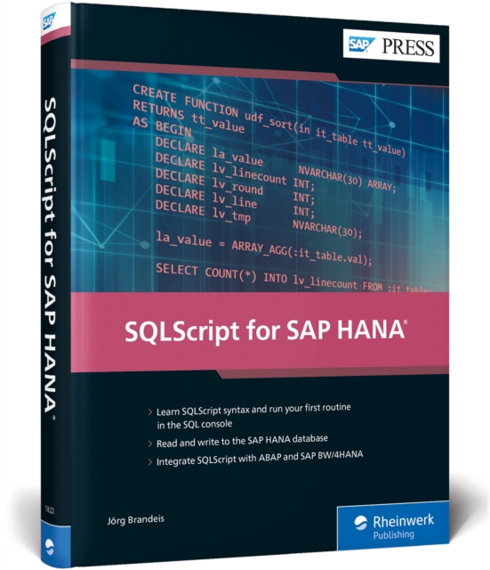 SQLScript for SAP HANA, Hardback Book
