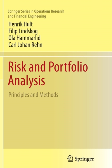 Risk and Portfolio Analysis : Principles and Methods, Paperback / softback Book