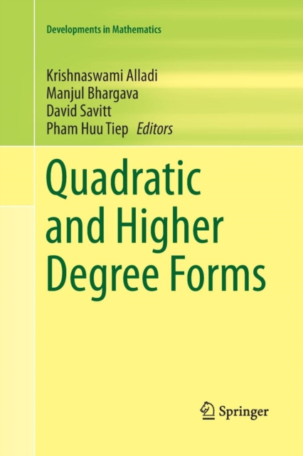 Quadratic and Higher Degree Forms, Paperback / softback Book