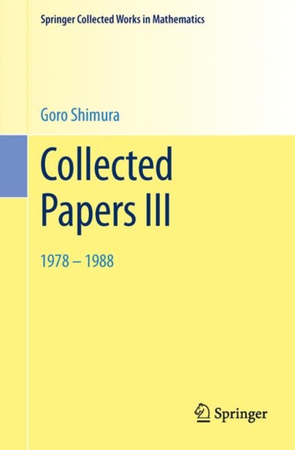 Collected Papers III : 1978-1988, Paperback / softback Book