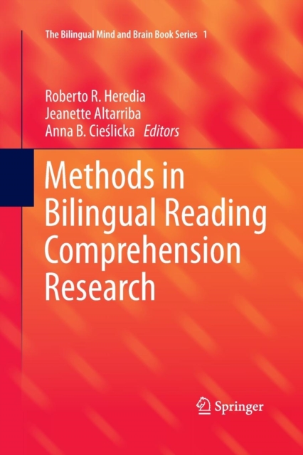 Methods in Bilingual Reading Comprehension Research, Paperback / softback Book