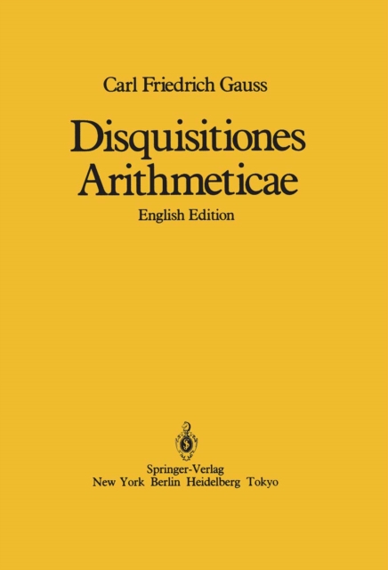 Disquisitiones Arithmeticae, PDF eBook