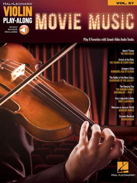 Violin Play-Along Volume 57 : Movie Music (Book/Online Audio), Paperback / softback Book