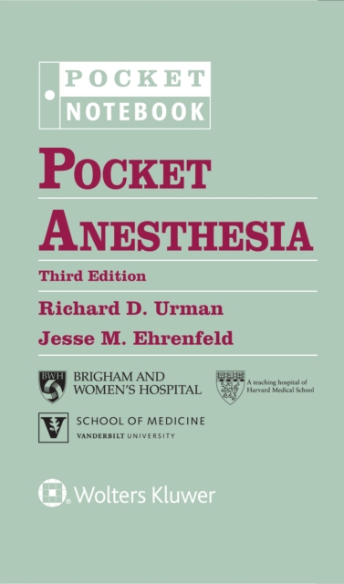Pocket Anesthesia, Spiral bound Book