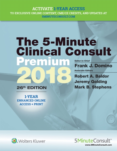 5-Minute Clinical Consult Premium 2018, Hardback Book