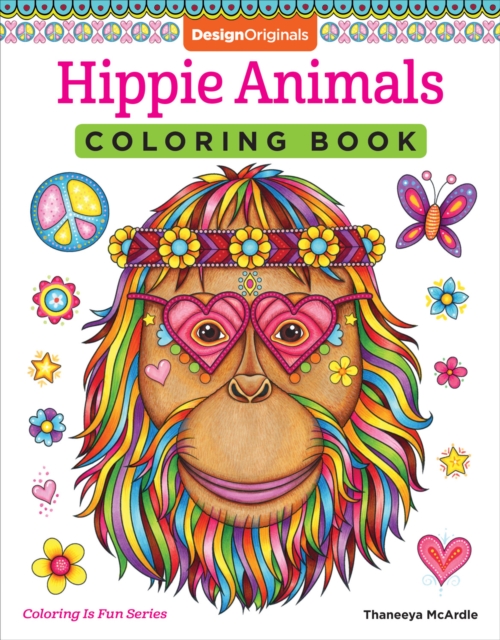Hippie Animals Coloring Book, Paperback / softback Book