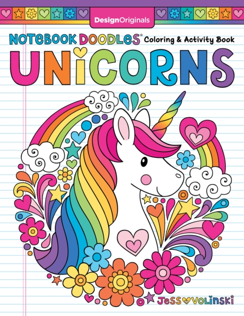 Notebook Doodles Unicorns, Paperback / softback Book