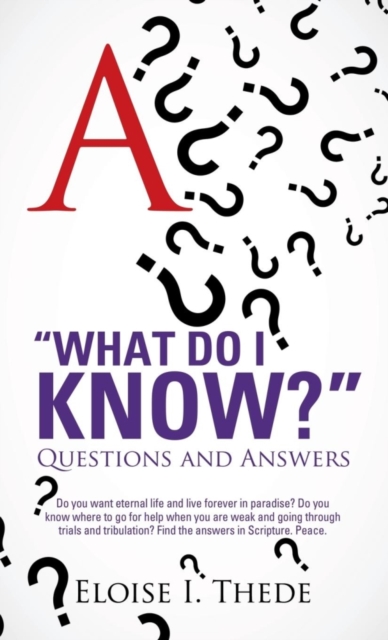 "What Do I Know?", Hardback Book