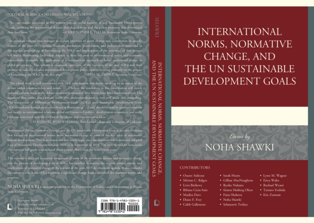 International Norms, Normative Change, and the UN Sustainable Development Goals, Paperback / softback Book
