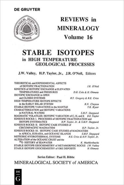 Stable Isotopes in High Temperature Geological Processes, PDF eBook