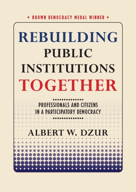 Rebuilding Public Institutions Together : Professionals and Citizens in a Participatory Democracy, Paperback / softback Book