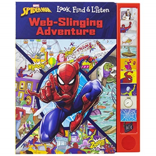 Marvel Spider-Man: Web-Slinging Adventure Look, Find & Listen Sound Book, Board book Book