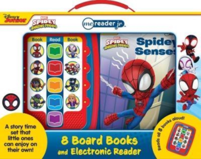 Marvel Spidey and His Amazing Friends: Me Reader Jr 8 Board Books and Electronic Reader Sound Book Set, Multiple-component retail product Book