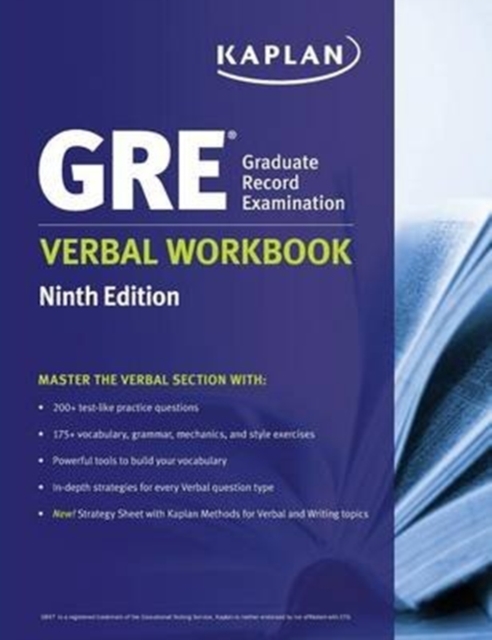 GRE Verbal Workbook, Paperback / softback Book