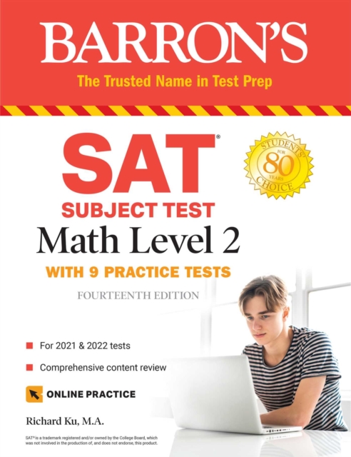 SAT Subject Test Math Level 2 : With 9 Practice Tests, Paperback / softback Book
