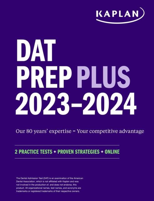 DAT Prep Plus 2023-2024 : 2 Practice Tests + Proven Strategies + Online, EPUB eBook