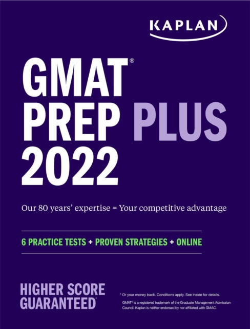 GMAT Prep Plus 2022-2023 : 6 Practice Tests + Proven Strategies + Online, Paperback / softback Book