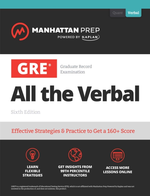 GRE All the Verbal : Effective Strategies & Practice from 99th Percentile Instructors, EPUB eBook