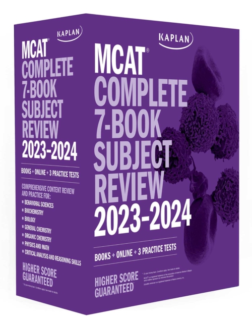 MCAT Complete 7-Book Subject Review 2023-2024, Set Includes Books, Online Prep, 3 Practice Tests, Paperback / softback Book