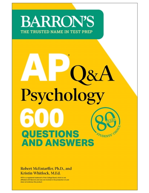 AP Q&A Psychology, Second Edition: 600 Questions and Answers, EPUB eBook