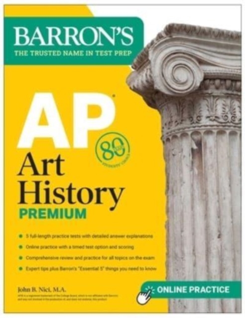 AP Art History Premium, Sixth Edition: 5 Practice Tests + Comprehensive Review + Online Practice, Paperback / softback Book