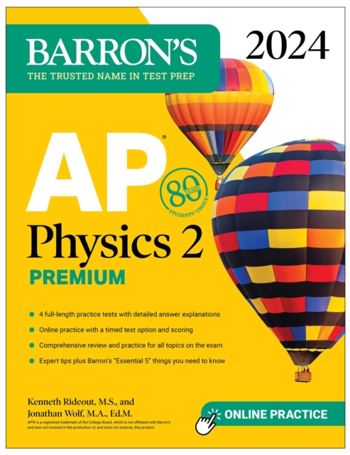 AP Physics 2 Premium, 2024: 4 Practice Tests + Comprehensive Review + Online Practice, EPUB eBook