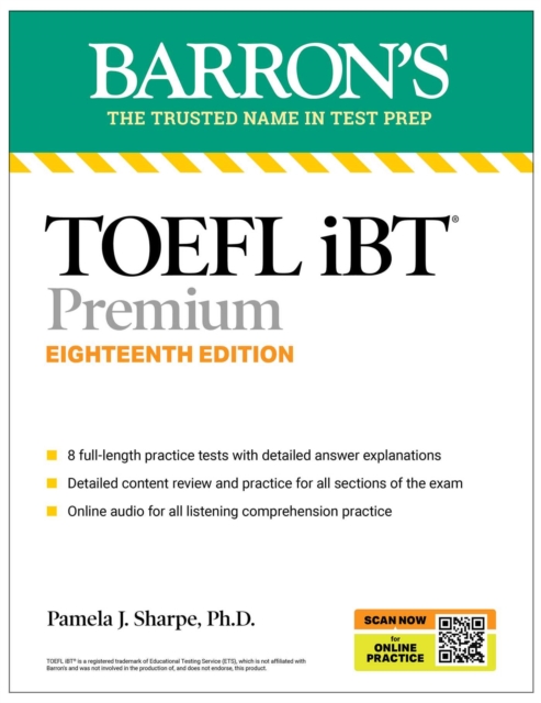 TOEFL iBT Premium with 8 Online Practice Tests + Online Audio, Eighteenth Edition, EPUB eBook