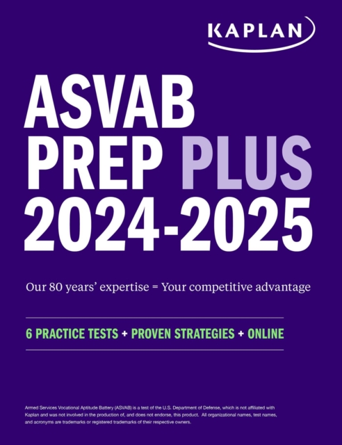 ASVAB Prep Plus 2024-2025:  6 Practice Tests + Proven Strategies + Online + Video, EPUB eBook