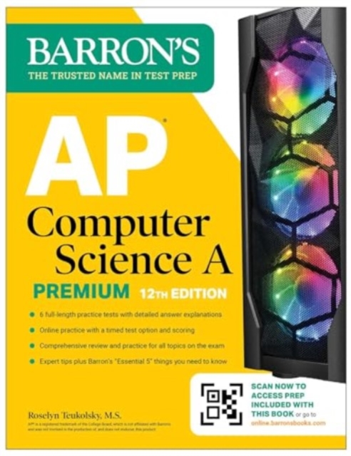AP Computer Science A Premium, 12th Edition: Prep Book with 6 Practice Tests + Comprehensive Review + Online Practice, Paperback / softback Book