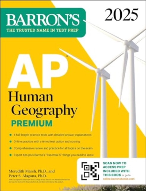 AP Human Geography Premium, 2025: 6 Practice Tests + Comprehensive Review + Online Practice, Paperback / softback Book