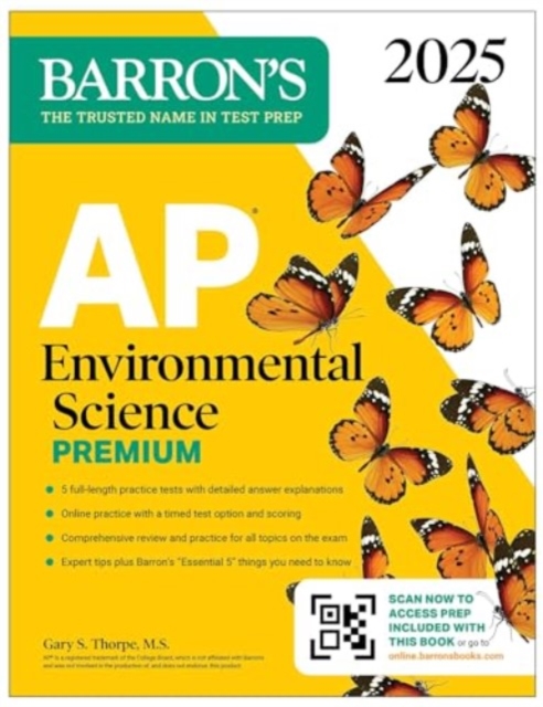 AP Environmental Science Premium, 2025: Prep Book with 5 Practice Tests + Comprehensive Review + Online Practice, Paperback / softback Book