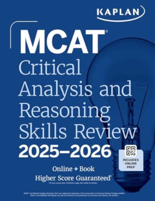 MCAT Critical Analysis and Reasoning Skills Review 2025-2026 : Online + Book, Paperback / softback Book