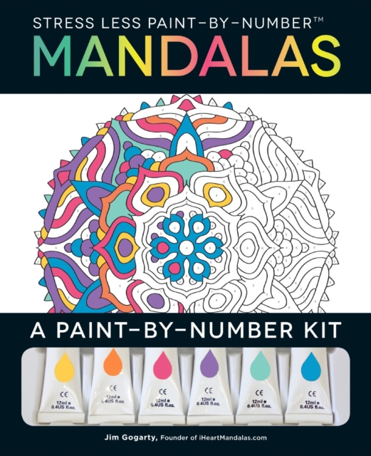 Stress Less Paint-By-Number Mandalas : A Paint-By-Number Kit, Paperback / softback Book